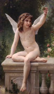 ウィリアム・アドルフ・ブーグロー Painting - 囚われの天使ウィリアム・アドルフ・ブーグロー
